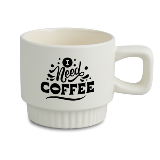 Matte sublimation mug - colorful with a decorated bottom